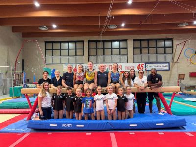 Il d.t. della Nazionale di ginnastica artistica, Enrico Casella, a Trieste per uno stage di preparazione