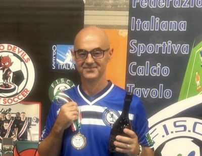 Christian Milessa si impone al torneo "cadetti" dell'Open Nazionale di calcio tavolo