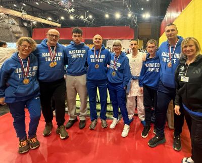 Un oro e quattro bronzi "veterani" alla Pokal International tournament di karate