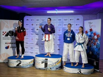 Un argento e un bronzo per Anna Zori al 24° Croatian Open Karate WKF