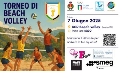 A Sgonico, sabato 7 giugno, il torneo di beach organizzato dal Panathlon Junior Trieste Muggia