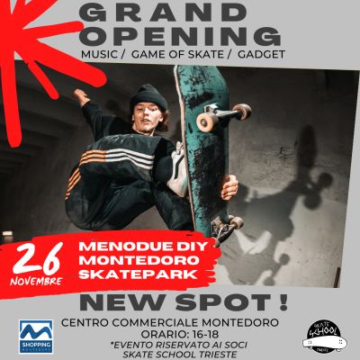 A Montedoro il nuovo skate park: spazio unico a Trieste