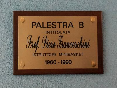 La Sgt intitola a Piero Franceschini la palestra di minibasket